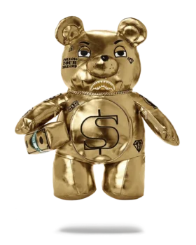 GOLD RUSH MONEYBEAR TEDDYBEAR BACKPACK