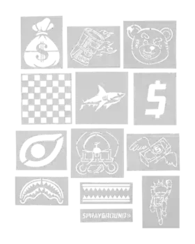 GRAFFITI ARTIST - DESIGN YOUR OWN BACKPACK - 9 STENCILS INCLUDED