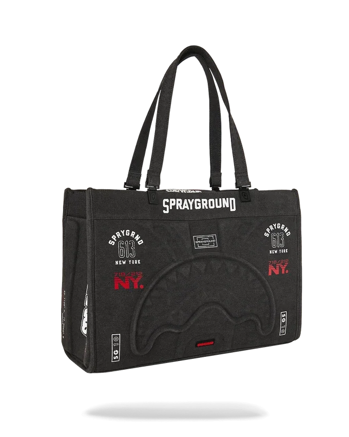 GRID LOCKED TORTUGA TOTE
