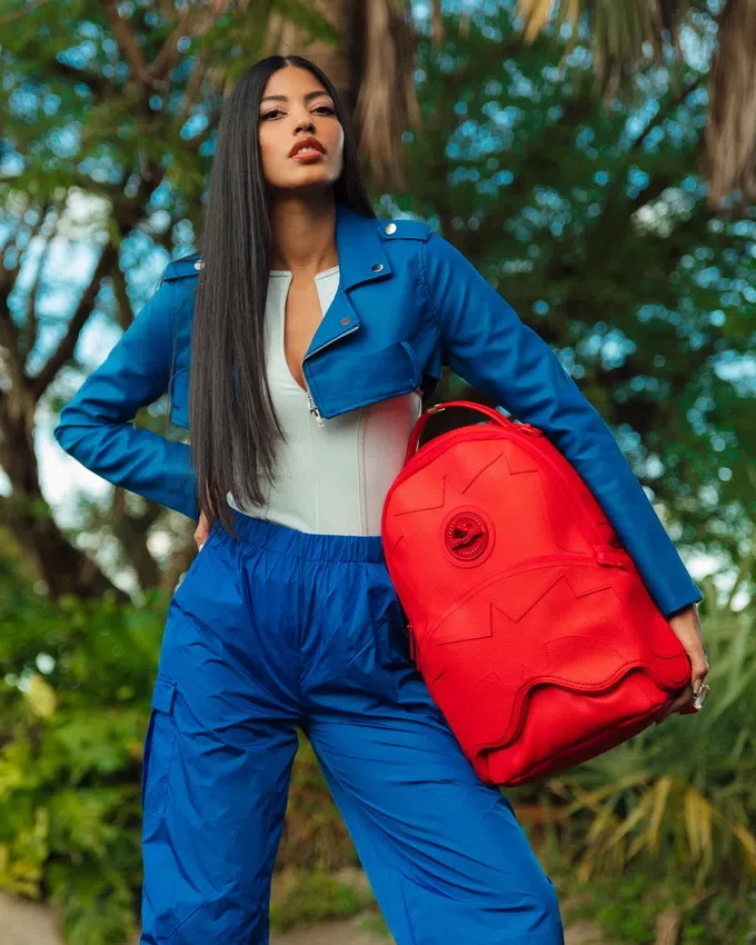 HEAVY METAL SHARK RED BACKPACK (DLXV)