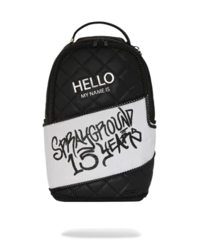 HELLO MY NAME IS 15 YEARS QUILTED BACKPACK (SUPER RARE)