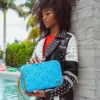 ILLUCHAINS TURQ TOILETRY BAG