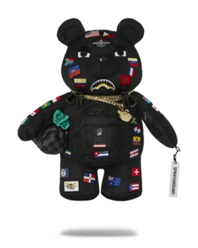 JAMES FIRST CLASS GLOBAL FLAGS MONEYBEAR BACKPACK