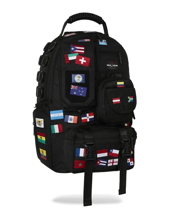JAMES FIRST CLASS GLOBAL FLAGS SPECIAL OPS CARGO BACKPACK
