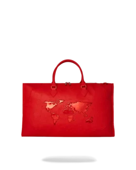 JAMES FIRST CLASS RUBY RED PYRAMID LARGE DUFFLE