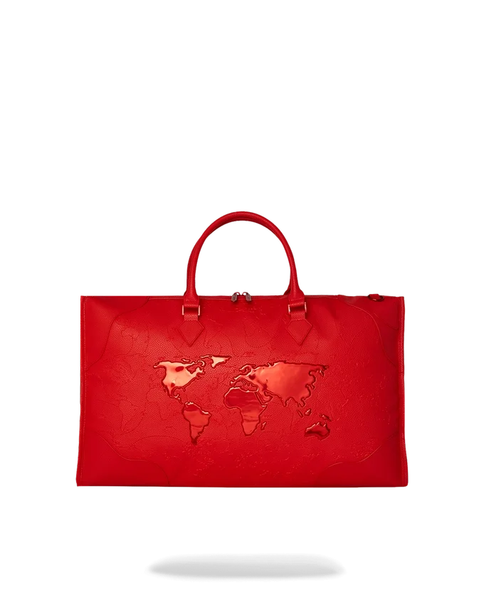 JAMES FIRST CLASS RUBY RED PYRAMID LARGE DUFFLE