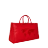 JAMES FIRST CLASS RUBY RED PYRAMID LARGE DUFFLE