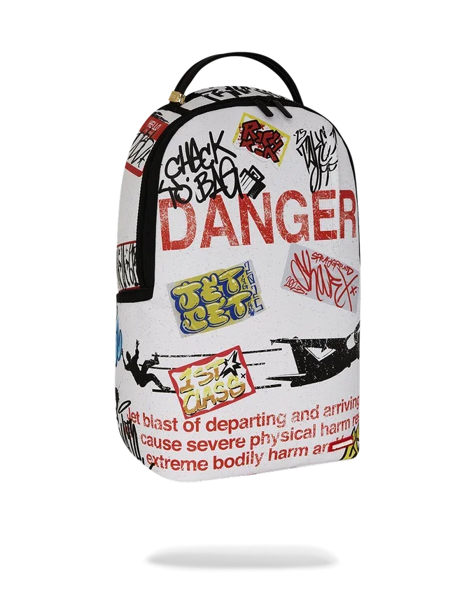 JETBLAST SIGN ON THE RUNWAY BACKPACK