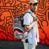 KEITH HARING SKATER SHARK DLXSR BACKPACK