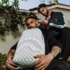 KNIT SHARKS IN PARIS IN CREAM DLX BACKPACK