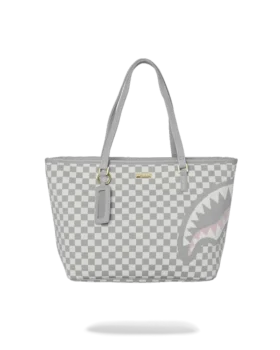 KNIT SHARKS IN PARIS IN CREAM TOTE
