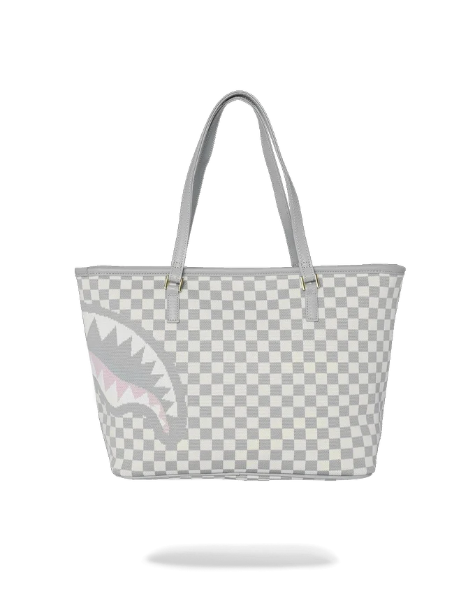 KNIT SHARKS IN PARIS IN CREAM TOTE
