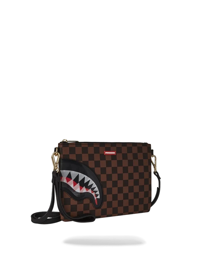 LENTICULAR EFFECTS CROSSOVER CLUTCH W/ SHOULDER STRAP