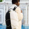 LEVELED UP SPLIT QUILT SHARK BACKPACK (DLXV)