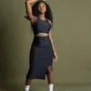 LONGUETTE SKIRT (BLACK)