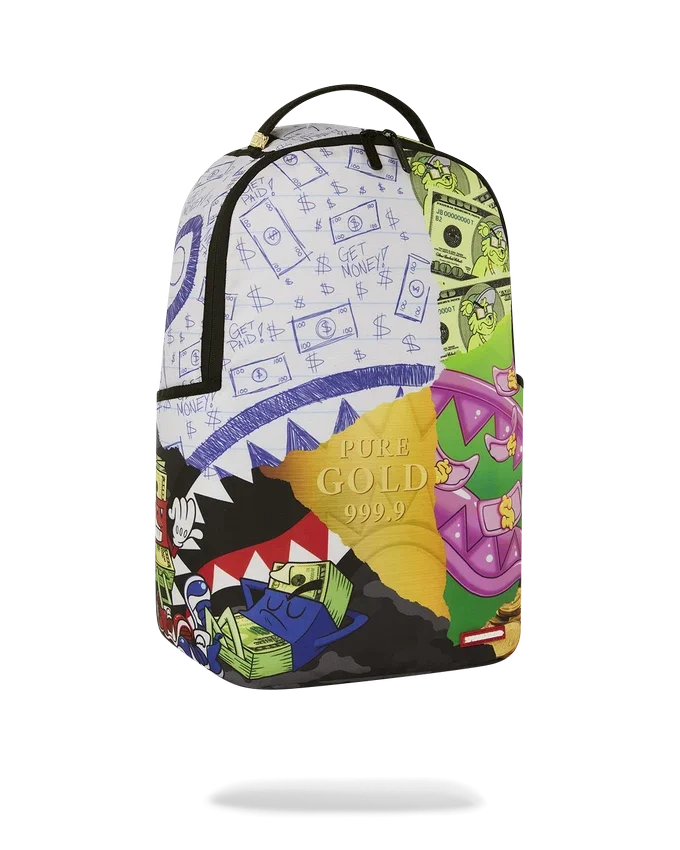 MEAN MONEY COLLAGE BACKPACK