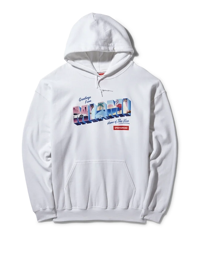 MIAMI VICE HOODY (WHITE)