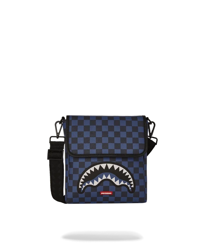 MIDNIGHT MAGIC SHARKS IN PARIS MESSENGER SLING BAG