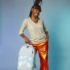 MIRASHAKU IRIDESCENT QUILT BACKPACK
