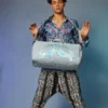 MIRASHAKU IRIDESCENT QUILT DUFFLE