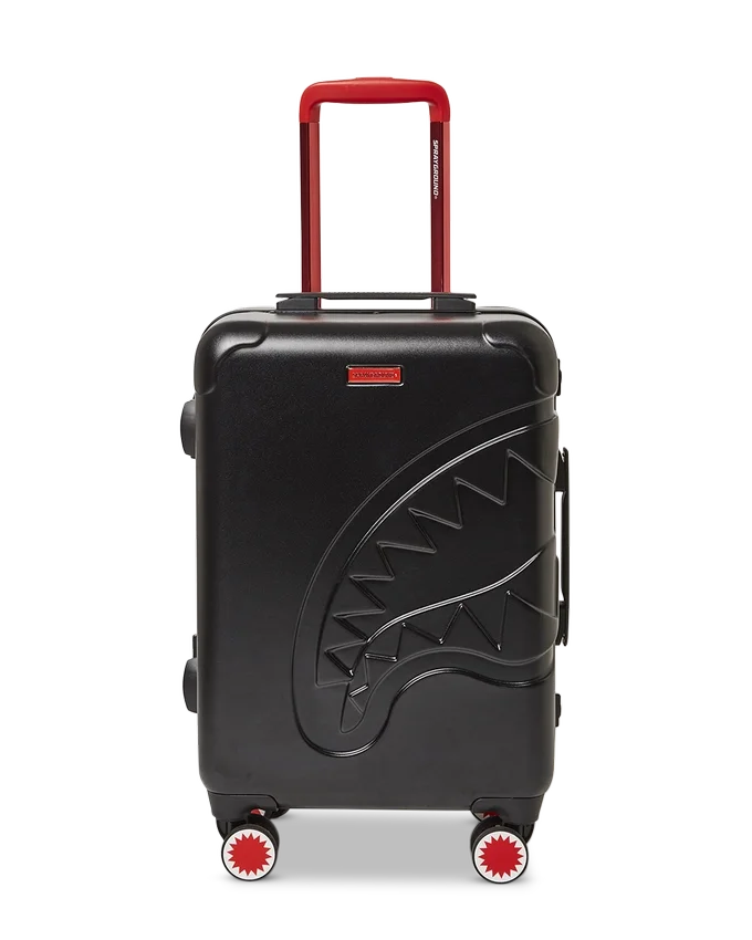MOLDED SHARKITECTURE BLACK HARDSHELL CARRY-ON LUGGAGE