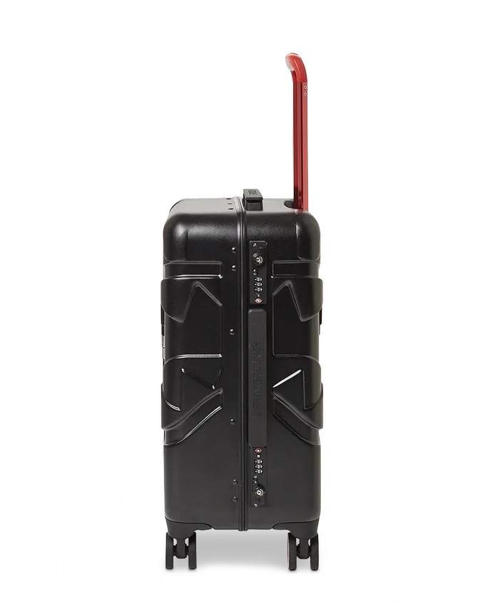 MOLDED SHARKITECTURE BLACK HARDSHELL CARRY-ON LUGGAGE