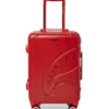 MOLDED SHARKITECTURE RED HARDSHELL CARRY-ON LUGGAGE