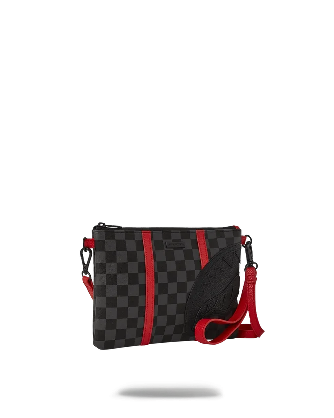 MONACO SHARK CLUB CROSSOVER CLUTCH W/ SHOULDER STRAP