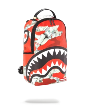 MONEY CAMO (RED) BACKPACK