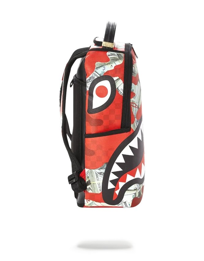 MONEY CAMO (RED) BACKPACK