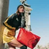 MONEY PATTERN BRICK TOTE