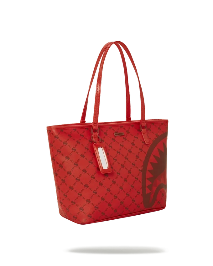 MONEY PATTERN BRICK TOTE