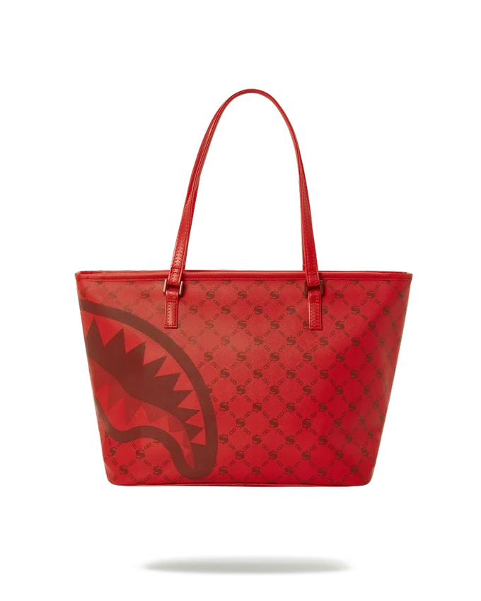 MONEY PATTERN BRICK TOTE