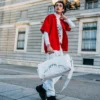 MONEY PATTERN POWDER EMPEROR DUFFLE