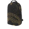 NOIR QUILT GOLD CHAIN SHARK BACKPACK (DLXV)