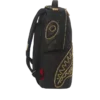 NOIR QUILT GOLD CHAIN SHARK BACKPACK (DLXV)
