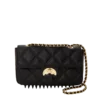 NOIR QUILT GOLD CHAIN SHARK HANDBAG