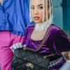NOIR QUILT GOLD CHAIN SHARK HANDBAG