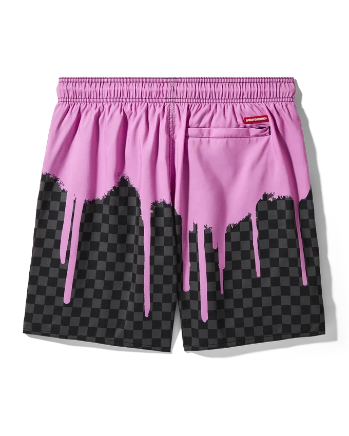 OCEAN DRIP CHECK SWIM SHORT