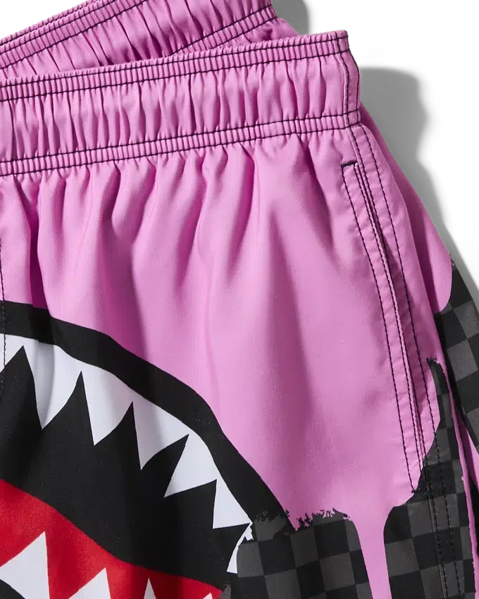 OCEAN DRIP CHECK SWIM SHORT