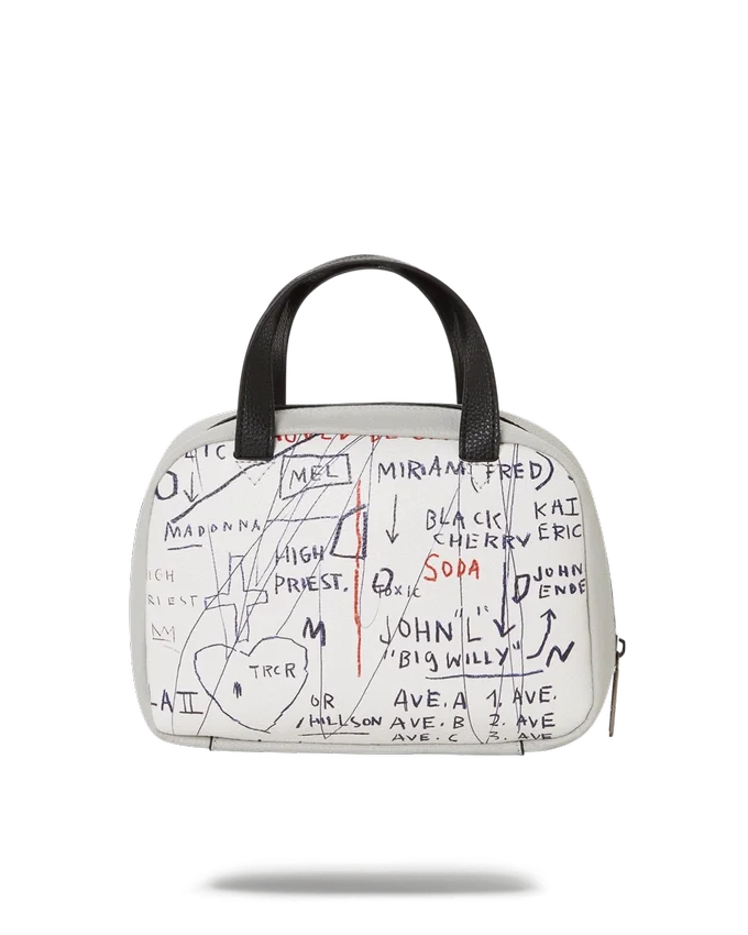 OFFICIAL BASQUIAT UNTITLED (CHEESE POPCORN) 1983 HANDBAG