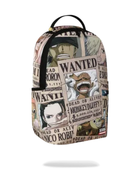 ONE PIECE WANTED SHARK POSTERS BACKPACK