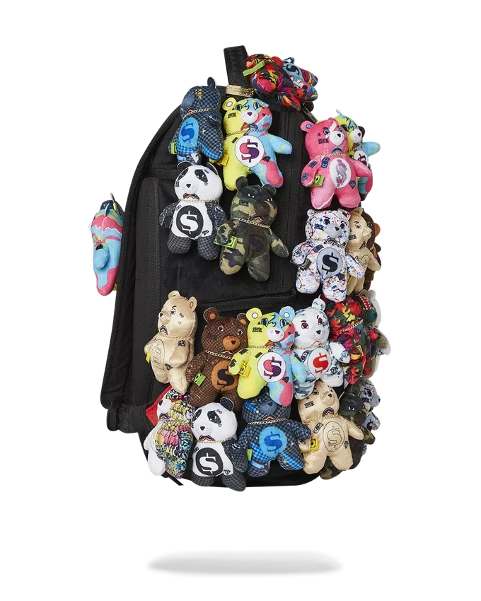 PACK OF BEARS REAL PLUSH BEARS RUNWAY PIECE BACKPACK - SUPER EXCLUSIVE