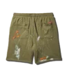 PAINT SPLAT KNIT SHORTS (GREEN)