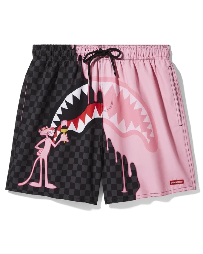 PINK PANTHER PINK PAINTER SWIM SHORTS