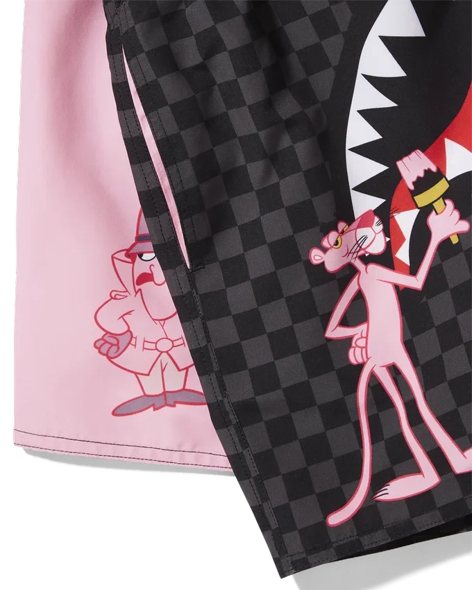 PINK PANTHER PINK PAINTER SWIM SHORTS