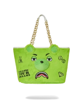 PLUSH MONEYBEAR TOTE (GREEN)