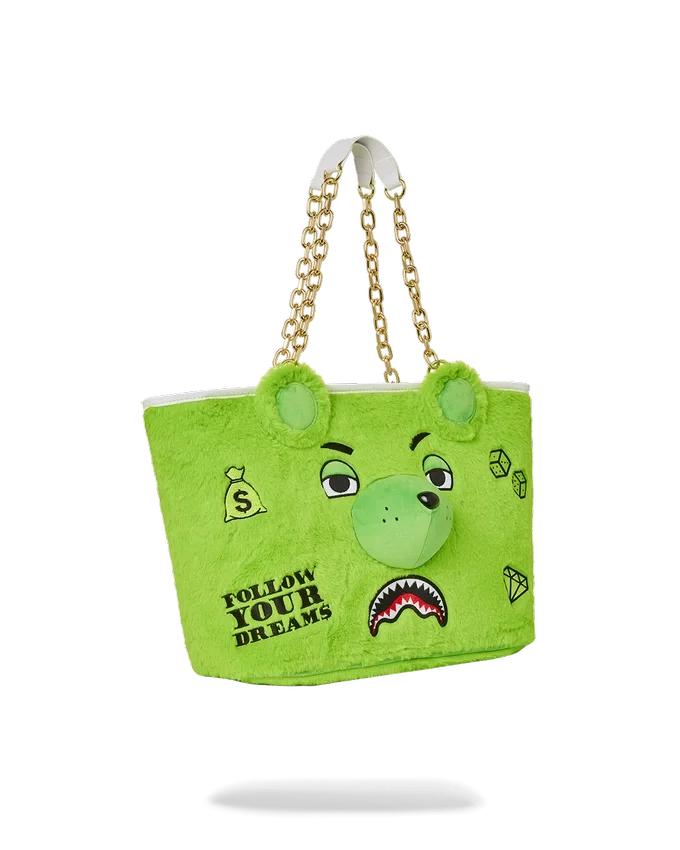 PLUSH MONEYBEAR TOTE (GREEN)