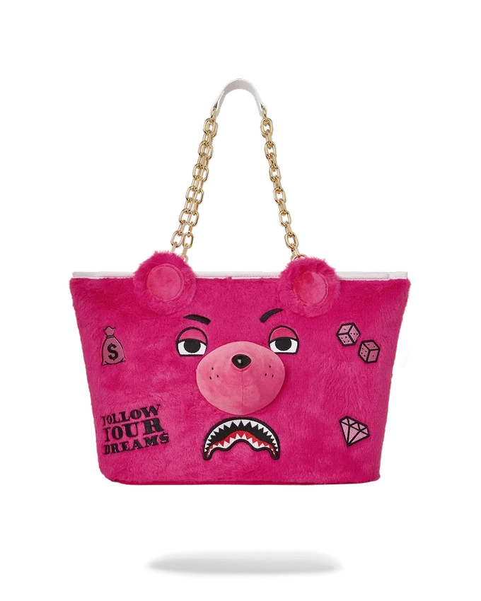 PLUSH MONEYBEAR TOTE (PINK)