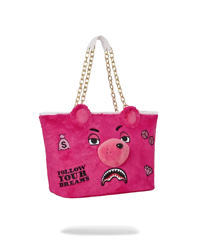 PLUSH MONEYBEAR TOTE (PINK)